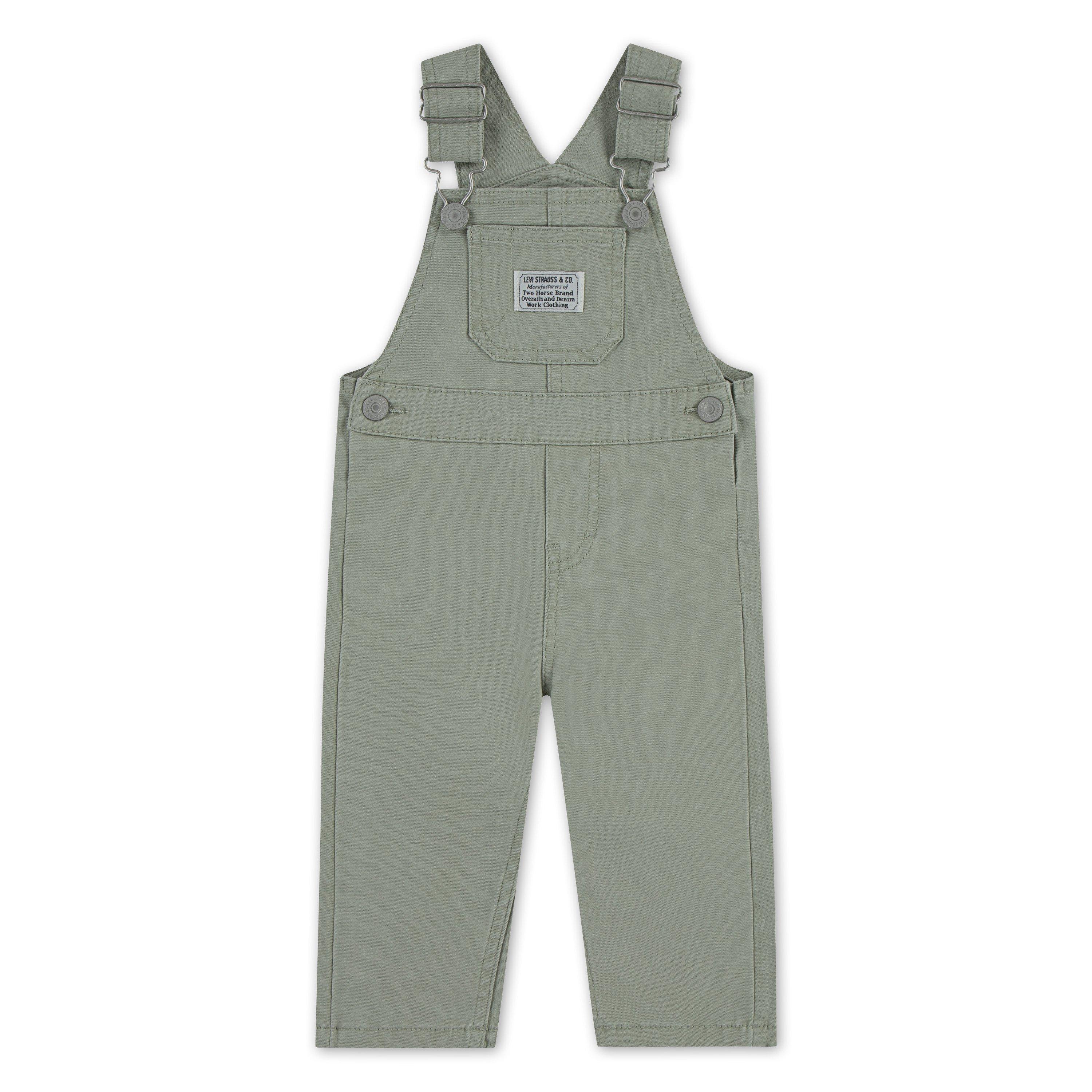 Levi's Infant Boys' Twill Denim Overalls - Seagrass - SEAGRASS